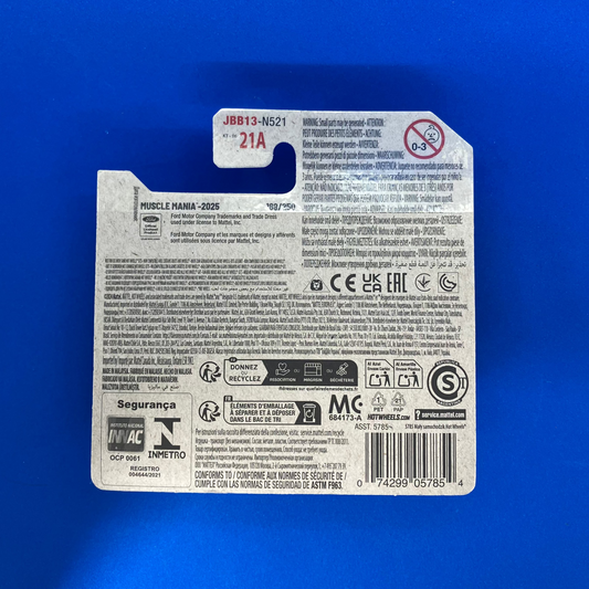 Hot Wheels '67 Mustang -189/250 2025 - Muscle Mania 3/10 - JBB13 - 1:64