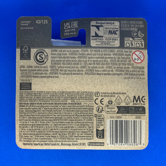 Matchbox Mainline 2025 - 2023 Toyota GR Supra - 43/125 - MB1435 JBR 62