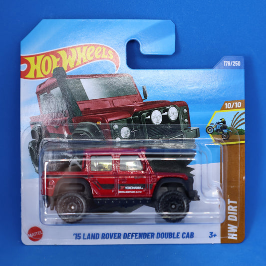 Hot Wheels '15 Land Rover Defender Double Cab - 179/250 2025 - HW Dirt 10/10 - JBB06 - 1:64