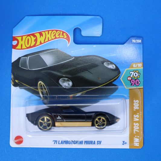 Hot Wheels '71 Lamborghini Miura SV - 78/250 2025 - HW: 70s vs 90s 6/10 - HYX73 - 1:64