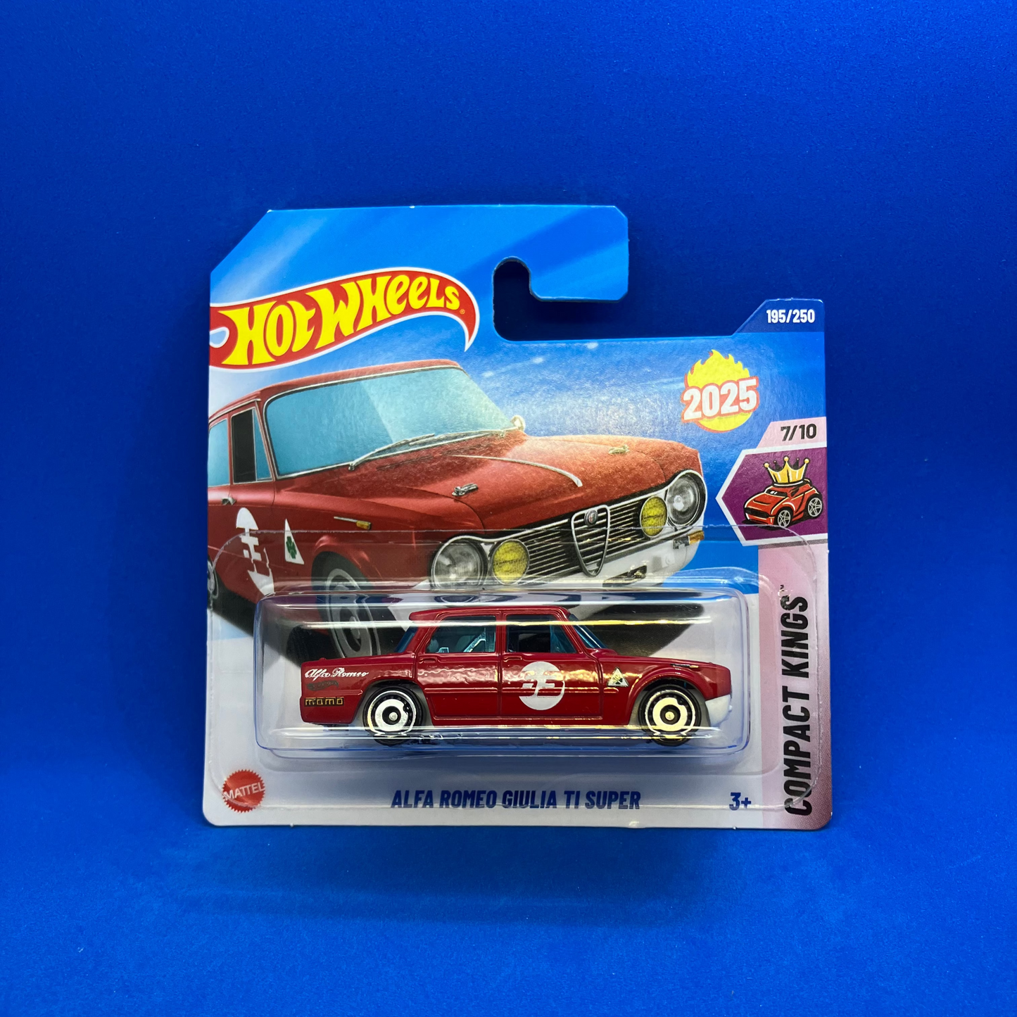 Hot Wheels Alfa Romeo Giulia TI Super - 195/250 2025 - Compact Kings 7/10 - HYW40 - 1:64