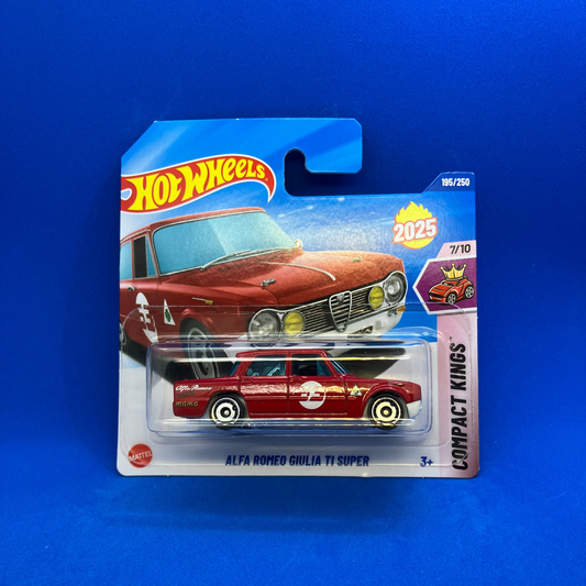 Hot Wheels Alfa Romeo Giulia TI Super - 195/250 2025 - Compact Kings 7/10 - HYW40 - 1:64