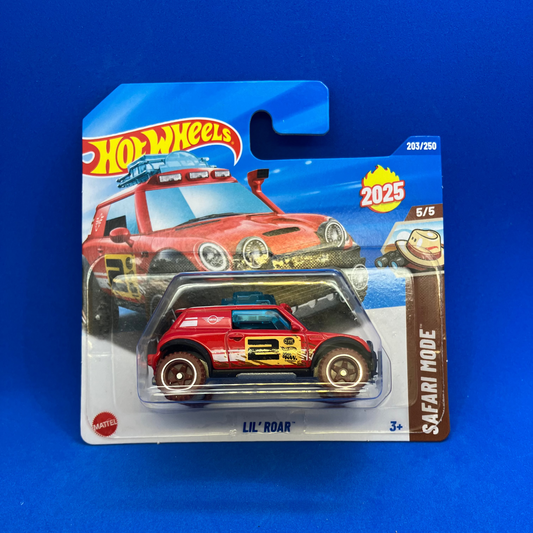 Hot Wheels Lil' Roar - 203/250 2025 - Safari Mode  5/5 - HYW44 - 1:64